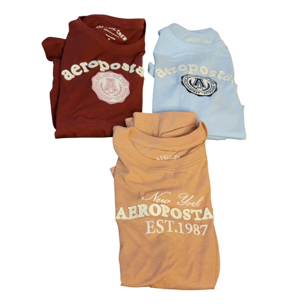 Aeropostale Classic Crew T-Shirt Bundle